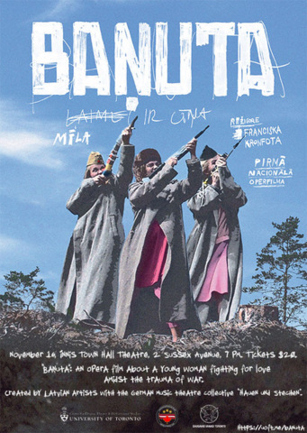 Poster advertising the film, "Banuta"